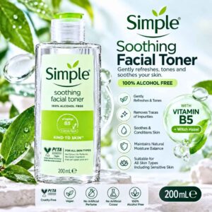 Simple Kind to Skin Soothing Facial Toner – 200ml