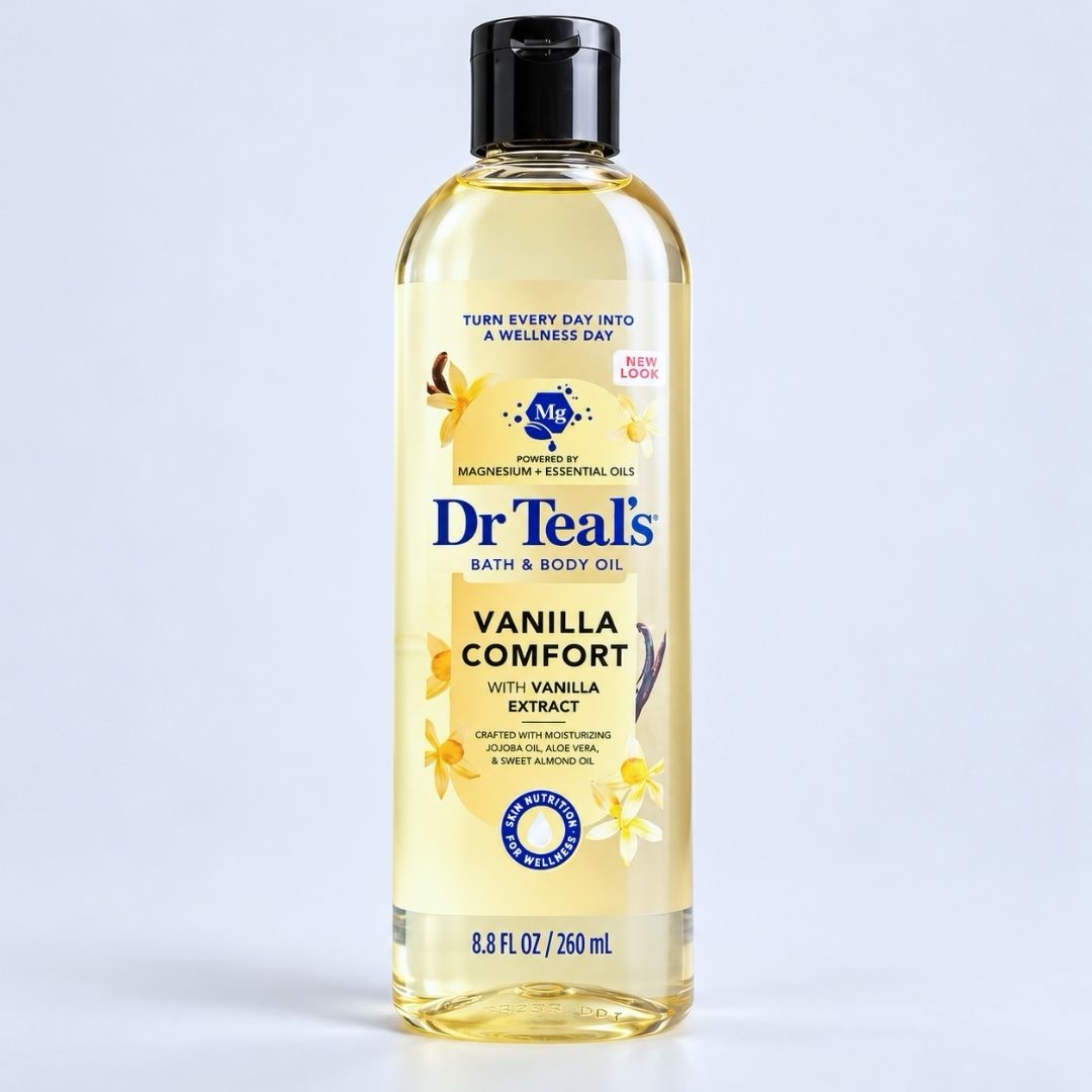dr-teals-vanilla-comfort-bath-body-oil-260-ml-14 Dr Teal’s Vanilla Comfort Bath & Body Oil – 260 ml - Image 1