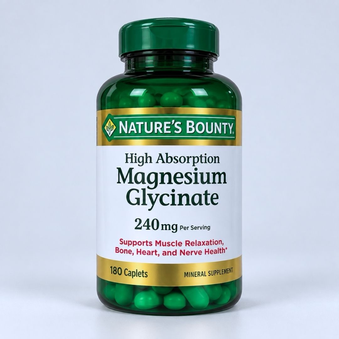 natures-bounty-high-absorption-magnesium-glycinate-240-mg-180-capsules-4-2 Nature’s Bounty High Absorption Magnesium Glycinate 240 mg – 180 Capsules - Image 1