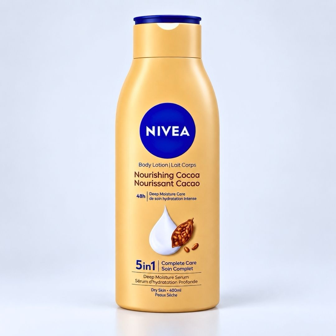 nivea-nourishing-cocoa-body-lotion-5-in-1-complete-care-400ml-6 NIVEA Nourishing Cocoa Body Lotion 5-in-1 Complete Care – 400ml - Image 1